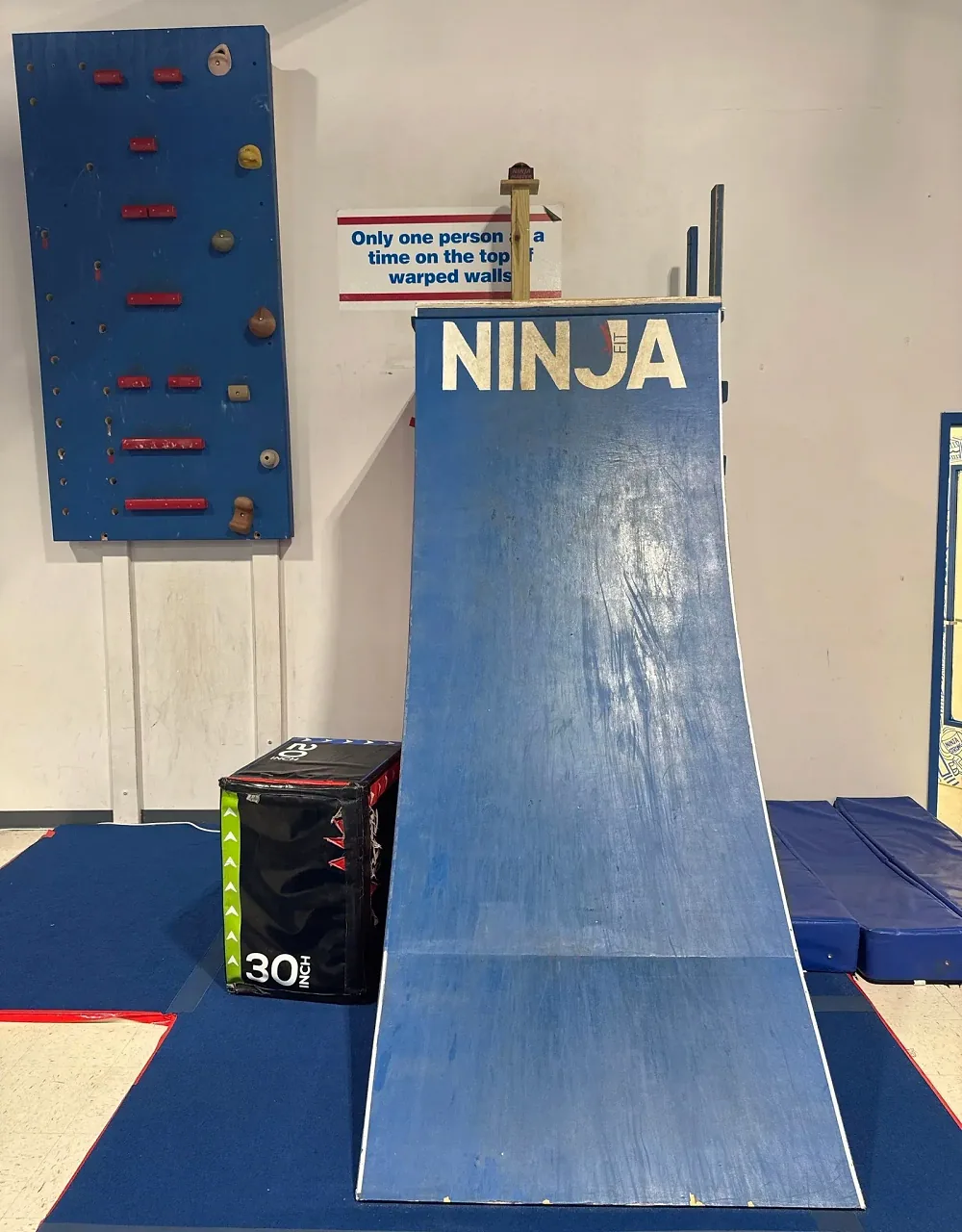The warped wall at NinjaFit