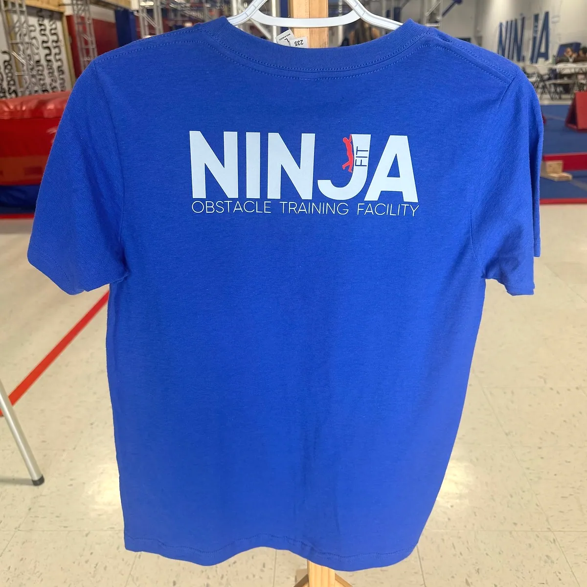 Royal blue NinjaFit T-shirt, back